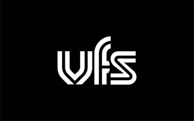 VFS Yaratıcı Eşsiz Modern Harf Logosu Tasarımı. Benzersiz bir harf dizaynına sahip stilize logo, soyut minimalist estetik ve modern cazibe sunar.