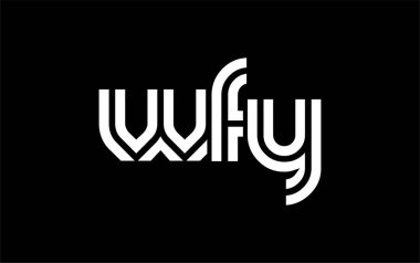 WFY Yaratıcı Eşsiz Modern Harf Logosu Tasarımı. Benzersiz bir harf dizaynına sahip stilize logo, soyut minimalist estetik ve modern cazibe sunar.