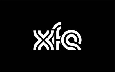 XFE Yaratıcı Eşsiz Modern Harf Logosu Tasarımı. Benzersiz bir harf dizaynına sahip stilize logo, soyut minimalist estetik ve modern cazibe sunar.