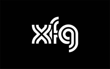 XFG Yaratıcı Eşsiz Modern Harf Logosu Tasarımı. Benzersiz bir harf dizaynına sahip stilize logo, soyut minimalist estetik ve modern cazibe sunar.