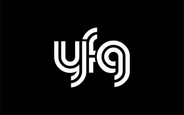 YFG Yaratıcı Eşsiz Modern Harf Logosu Tasarımı. Benzersiz bir harf dizaynına sahip stilize logo, soyut minimalist estetik ve modern cazibe sunar.