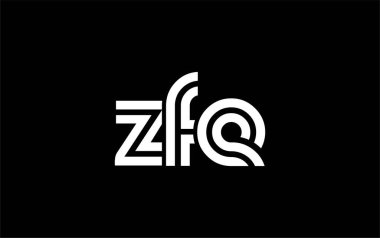 ZFE Yaratıcı Eşsiz Modern Harf Logosu Tasarımı. Benzersiz bir harf dizaynına sahip stilize logo, soyut minimalist estetik ve modern cazibe sunar.
