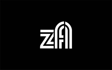 ZFL Yaratıcı Eşsiz Modern Harf Logosu Tasarımı. Benzersiz bir harf dizaynına sahip stilize logo, soyut minimalist estetik ve modern cazibe sunar.
