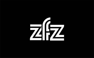 ZFZ Yaratıcı Eşsiz Modern Harf Logosu Tasarımı. Benzersiz bir harf dizaynına sahip stilize logo, soyut minimalist estetik ve modern cazibe sunar.