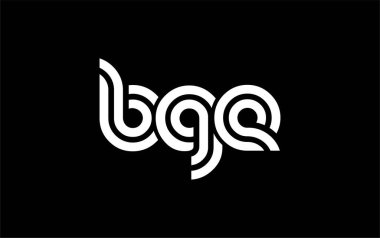 BGE Yaratıcı Eşsiz Modern Harf Logosu Tasarımı. Benzersiz bir harf dizaynına sahip stilize logo, soyut minimalist estetik ve modern cazibe sunar