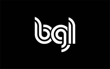 BGL Yaratıcı Eşsiz Modern Harf Logosu Tasarımı. Benzersiz bir harf dizaynına sahip stilize logo, soyut minimalist estetik ve modern cazibe sunar.