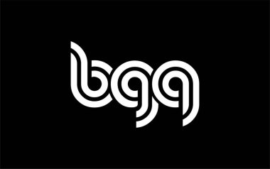 BGQ Yaratıcı Eşsiz Modern Harf Logosu Tasarımı. Benzersiz bir harf dizaynına sahip stilize logo, soyut minimalist estetik ve modern cazibe sunar.