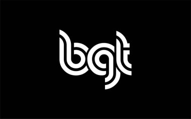 BGT Yaratıcı Eşsiz Modern Harf Logosu Tasarımı. Benzersiz bir harf dizaynına sahip stilize logo, soyut minimalist estetik ve modern cazibe sunar.