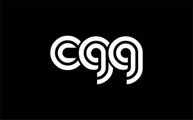 CGG Yaratıcı Eşsiz Modern Harf Logosu Tasarımı. Benzersiz bir harf dizaynına sahip stilize logo, soyut minimalist estetik ve modern cazibe sunar.