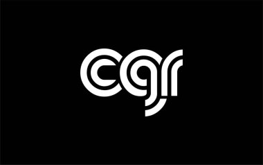CGR Yaratıcı Eşsiz Modern Harf Logosu Tasarımı. Benzersiz bir harf dizaynına sahip stilize logo, soyut minimalist estetik ve modern cazibe sunar.