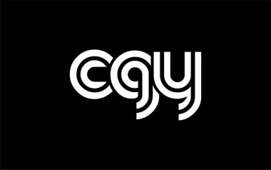 CGY Yaratıcı Eşsiz Modern Harf Logosu Tasarımı. Benzersiz bir harf dizaynına sahip stilize logo, soyut minimalist estetik ve modern cazibe sunar.