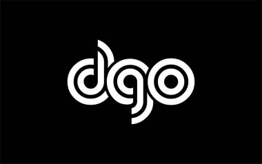 DGO Yaratıcı Eşsiz Modern Harf Logosu Tasarımı. Benzersiz bir harf dizaynına sahip stilize logo, soyut minimalist estetik ve modern cazibe sunar.