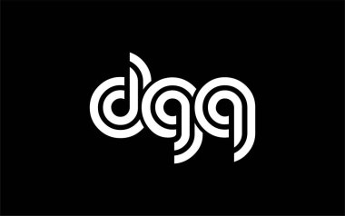DGQ Yaratıcı Eşsiz Modern Harf Logosu Tasarımı. Benzersiz bir harf dizaynına sahip stilize logo, soyut minimalist estetik ve modern cazibe sunar.