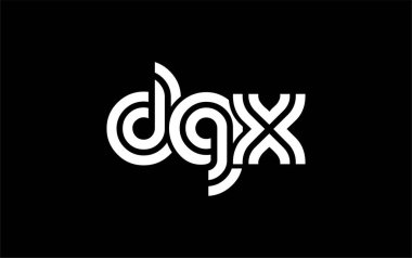 DGX Yaratıcı Eşsiz Modern Harf Logosu Tasarımı. Benzersiz bir harf dizaynına sahip stilize logo, soyut minimalist estetik ve modern cazibe sunar.