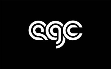 EGC Yaratıcı Eşsiz Modern Harf Logosu Tasarımı. Benzersiz bir harf dizaynına sahip stilize logo, soyut minimalist estetik ve modern cazibe sunar.
