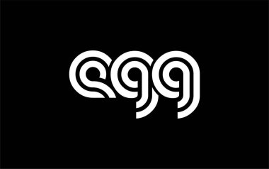 EGG Yaratıcı Eşsiz Modern Harf Logosu Tasarımı. Benzersiz bir harf dizaynına sahip stilize logo, soyut minimalist estetik ve modern cazibe sunar.