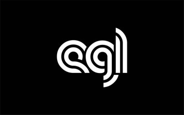 EGL Yaratıcı Eşsiz Modern Harf Logosu Tasarımı. Benzersiz bir harf dizaynına sahip stilize logo, soyut minimalist estetik ve modern cazibe sunar.
