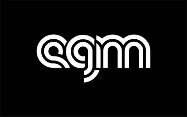 EGM Yaratıcı Eşsiz Modern Harf Logosu Tasarımı. Benzersiz bir harf dizaynına sahip stilize logo, soyut minimalist estetik ve modern cazibe sunar.