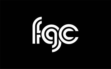 FGC Yaratıcı Eşsiz Modern Harf Logosu Tasarımı. Benzersiz bir harf dizaynına sahip stilize logo, soyut minimalist estetik ve modern cazibe sunar.