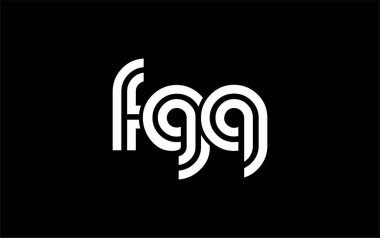 FGQ Yaratıcı Eşsiz Modern Harf Logosu Tasarımı. Benzersiz bir harf dizaynına sahip stilize logo, soyut minimalist estetik ve modern cazibe sunar.