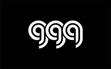 GGQ Yaratıcı Eşsiz Modern Harf Logosu Tasarımı. Benzersiz bir harf dizaynına sahip stilize logo, soyut minimalist estetik ve modern cazibe sunar.