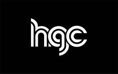 HGC Yaratıcı Eşsiz Modern Harf Logosu Tasarımı. Benzersiz bir harf dizaynına sahip stilize logo, soyut minimalist estetik ve modern cazibe sunar.