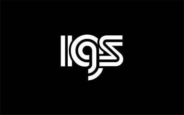IGS Yaratıcı Eşsiz Modern Harf Logosu Tasarımı. Benzersiz bir harf dizaynına sahip stilize logo, soyut minimalist estetik ve modern cazibe sunar.