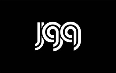 JGQ Yaratıcı Eşsiz Modern Harf Logosu Tasarımı. Benzersiz bir harf dizaynına sahip stilize logo, soyut minimalist estetik ve modern cazibe sunar.