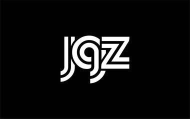 JGZ Yaratıcı Eşsiz Modern Harf Logosu Tasarımı. Benzersiz bir harf dizaynına sahip stilize logo, soyut minimalist estetik ve modern cazibe sunar.