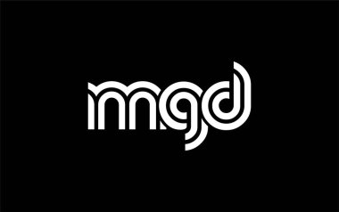 MGD Yaratıcı Eşsiz Modern Harf Logosu Tasarımı. Benzersiz bir harf dizaynına sahip stilize logo, soyut minimalist estetik ve modern cazibe sunar.