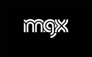 MGX Yaratıcı Eşsiz Modern Harf Logosu Tasarımı. Benzersiz bir harf dizaynına sahip stilize logo, soyut minimalist estetik ve modern cazibe sunar.