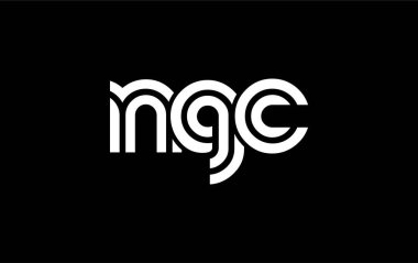 NGC Yaratıcı Eşsiz Modern Harf Logosu Tasarımı. Benzersiz bir harf dizaynına sahip stilize logo, soyut minimalist estetik ve modern cazibe sunar.