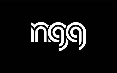 NGQ Yaratıcı Eşsiz Modern Harf Logosu Tasarımı. Benzersiz bir harf dizaynına sahip stilize logo, soyut minimalist estetik ve modern cazibe sunar.