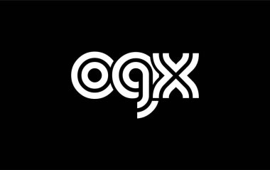 OGX Yaratıcı Eşsiz Modern Harf Logosu Tasarımı. Benzersiz bir harf dizaynına sahip stilize logo, soyut minimalist estetik ve modern cazibe sunar.