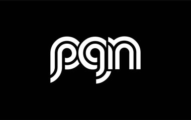 PGN Yaratıcı Eşsiz Modern Harf Logosu Tasarımı. Benzersiz bir harf dizaynına sahip stilize logo, soyut minimalist estetik ve modern cazibe sunar.