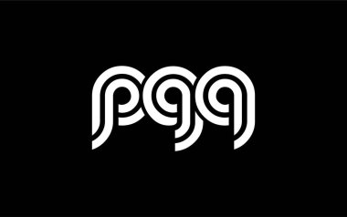 PGQ Yaratıcı Eşsiz Modern Harf Logosu Tasarımı. Benzersiz bir harf dizaynına sahip stilize logo, soyut minimalist estetik ve modern cazibe sunar.