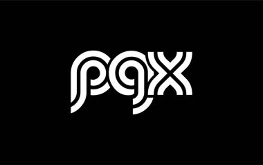PGX Yaratıcı Eşsiz Modern Harf Logosu Tasarımı. Benzersiz bir harf dizaynına sahip stilize logo, soyut minimalist estetik ve modern cazibe sunar.