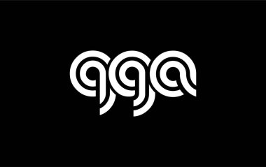 QGA Yaratıcı Eşsiz Modern Harf Logosu Tasarımı. Benzersiz bir harf dizaynına sahip stilize logo, soyut minimalist estetik ve modern cazibe sunar.
