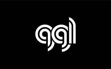 QGL Yaratıcı Eşsiz Modern Harf Logosu Tasarımı. Benzersiz bir harf dizaynına sahip stilize logo, soyut minimalist estetik ve modern cazibe sunar.