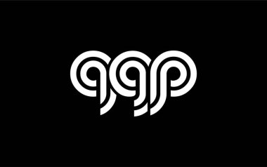 QGP Yaratıcı Eşsiz Modern Harf Logosu Tasarımı. Benzersiz bir harf dizaynına sahip stilize logo, soyut minimalist estetik ve modern cazibe sunar.