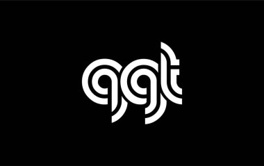 QGT Yaratıcı Eşsiz Modern Harf Logosu Tasarımı. Benzersiz bir harf dizaynına sahip stilize logo, soyut minimalist estetik ve modern cazibe sunar.