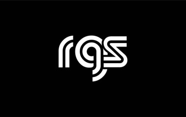 RGS Yaratıcı Eşsiz Modern Harf Logosu Tasarımı. Benzersiz bir harf dizaynına sahip stilize logo, soyut minimalist estetik ve modern cazibe sunar.