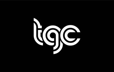 TGC Yaratıcı Eşsiz Modern Harf Logosu Tasarımı. Benzersiz bir harf dizaynına sahip stilize logo, soyut minimalist estetik ve modern cazibe sunar.