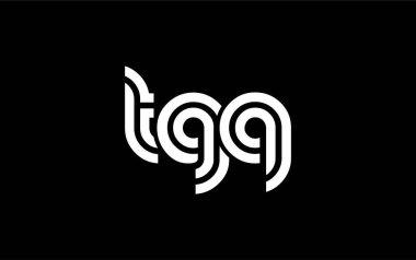 TGQ Yaratıcı Eşsiz Modern Harf Logosu Tasarımı. Benzersiz bir harf dizaynına sahip stilize logo, soyut minimalist estetik ve modern cazibe sunar.