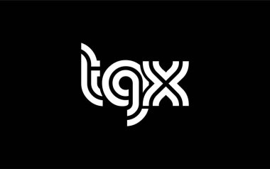 TGX Yaratıcı Eşsiz Modern Harf Logosu Tasarımı. Benzersiz bir harf dizaynına sahip stilize logo, soyut minimalist estetik ve modern cazibe sunar.