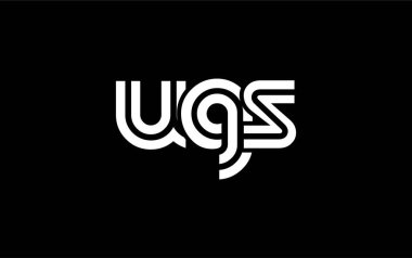 UGS Yaratıcı Eşsiz Modern Harf Logosu Tasarımı. Benzersiz bir harf dizaynına sahip stilize logo, soyut minimalist estetik ve modern cazibe sunar.