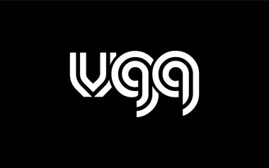 VGQ Yaratıcı Eşsiz Modern Harf Logosu Tasarımı. Benzersiz bir harf dizaynına sahip stilize logo, soyut minimalist estetik ve modern cazibe sunar.