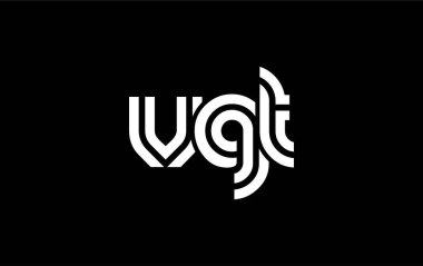 VGT Yaratıcı Eşsiz Modern Harf Logosu Tasarımı. Benzersiz bir harf dizaynına sahip stilize logo, soyut minimalist estetik ve modern cazibe sunar.
