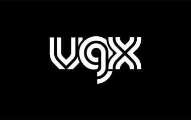 VGX Yaratıcı Eşsiz Modern Harf Logosu Tasarımı. Benzersiz bir harf dizaynına sahip stilize logo, soyut minimalist estetik ve modern cazibe sunar.