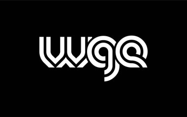 WGE Yaratıcı Eşsiz Modern Harf Logosu Tasarımı. Benzersiz bir harf dizaynına sahip stilize logo, soyut minimalist estetik ve modern cazibe sunar.